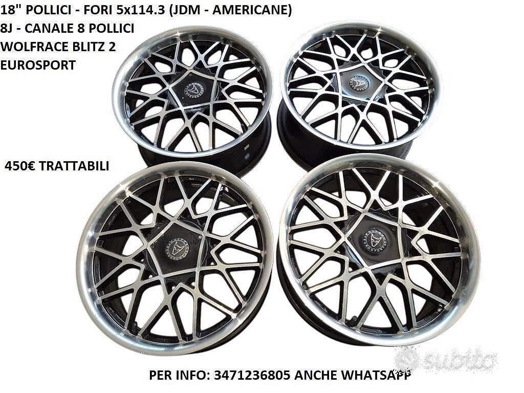 Cerchi In Lega Da 18" WOLFRACE Per Mustang - JDM