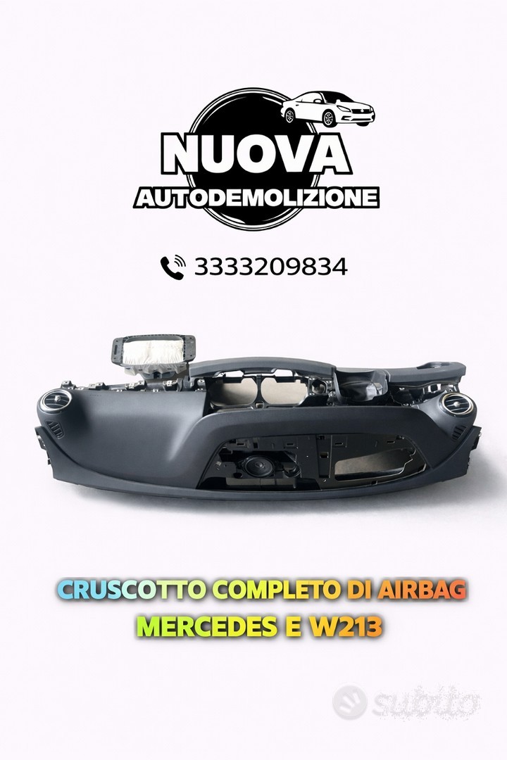CRUSCOTTO COMPLETO DI AIRBAG MERCEDES E W213